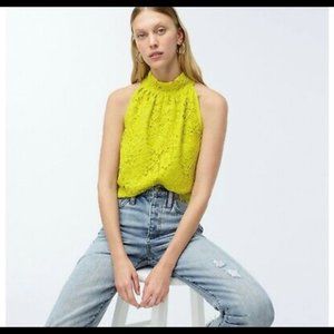 NWT J.Crew Neon Lace Tank